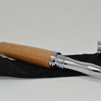 Holz Rollerpen Kugelschreiber Stift Buche Handarbeit Geschenk - Image 2