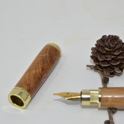 Holzfüllfeder Holzfüller Eiche Handarbeit Magnetkappe Unikat Geschenk Gravur - Image 4