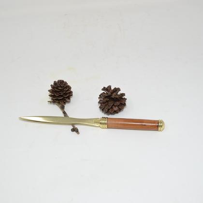Holz Brieföffner Apfel Handarbeit Unikat Geschenk handmade Öffner Stilett Gravur