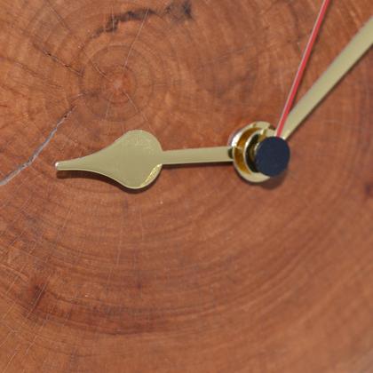 Holz Wanduhr 26x22.5 cm Birne Baumscheibenuhr Unikat Geschenk - Image 2