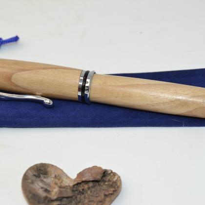 Holz Füllfeder Füller mit Schraubkappe Walnuss Handarbeit - Image 3