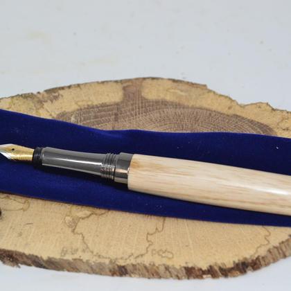 Holz Füller Füllfeder aus Holz Pen Esche handmade Unikat Geschenk - Image 2