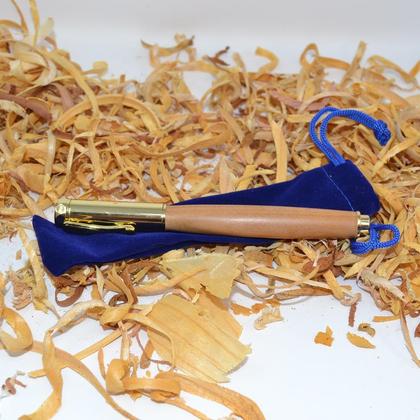 Holz Füller Füllfeder Pen Holz gedrechselt Kirsche Magnetkappe - Image 2