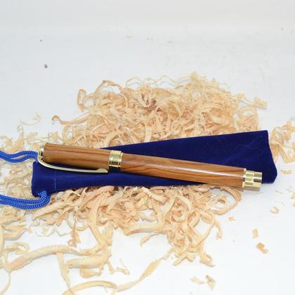 Holz Füller Füllfeder Füllfederhalter Essigbaum Magnetverschluss handmade