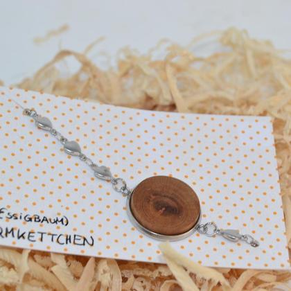 Holz Armband Armkette Essigbaum Trachtenschmuck 2 cm Holzschmuck Armschmuck - Image 2