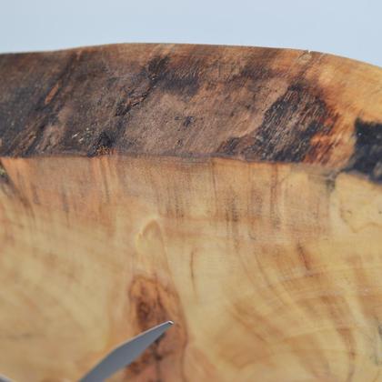 Holz Wanduhr 30x20 cm Pappel Holzuhr Baumscheibenuhr Beschenk Holzdeko - Image 3