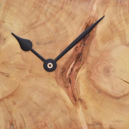 Holz Wanduhr 30x20 cm Pappel Holzuhr Baumscheibenuhr Beschenk Holzdeko - Image 2