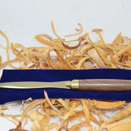 Holz Brieföffner Öffner Walnuss handmade Gravur möglich handmade