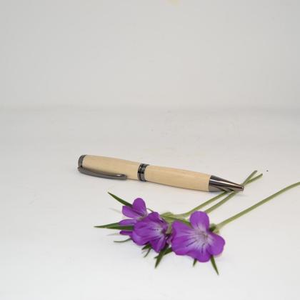 Holz Kugelschreiber Drehkugelschreiber Platane Unikat handmade