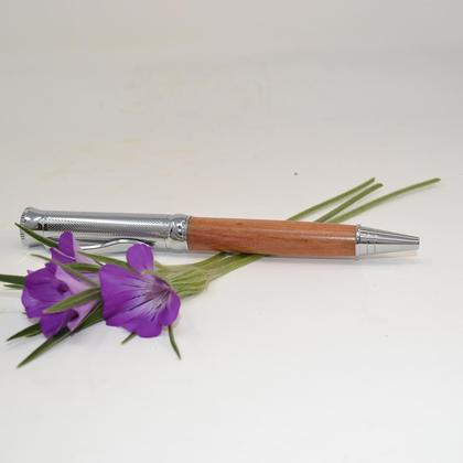 Holz Kugelschreiber Drehkugelschreiber Zwetschke handmade Geschenk