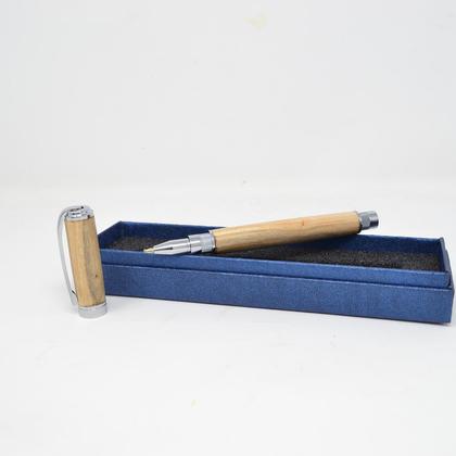 Holz Rollerpen Kugelschreiber gedrechselt Eberesche Magnetkappe