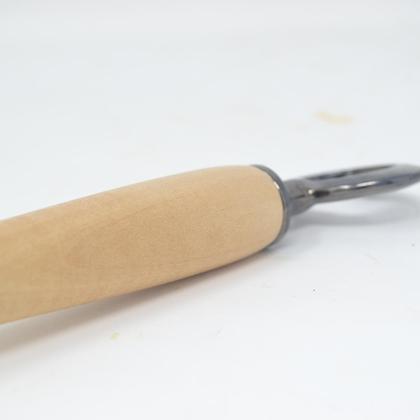 Holz Flaschenöffner Kapselheber Linde gun metallic verchromt - Image 2