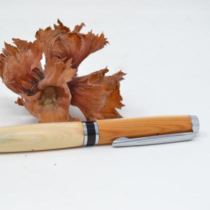 Holz Kugelschreiber Drehkugelschreiber Eibe Unikat handmade - Image 2