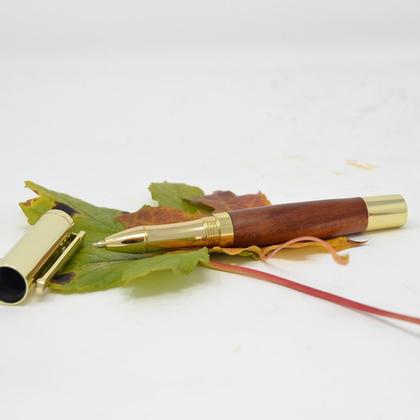 Holz Rollerpen Zwetschke Rollerball Kugelschreiber Pen handmade - Image 2