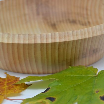 Holz Schale Obstschale ∅ 22 cm Holz Schüssel Linde Handmade - Image 3