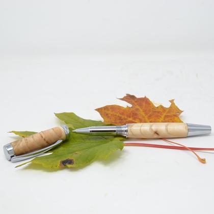 Holz Rollerpen Kugelschreiber Stift Esche Handarbeit Geschenk