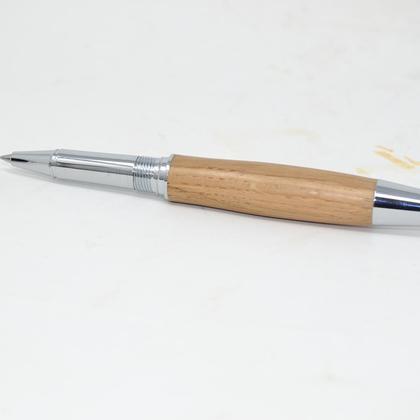 Holz Rollerpen Kugelschreiber Stift Eiche Handarbeit Geschenk Gravur - Image 3