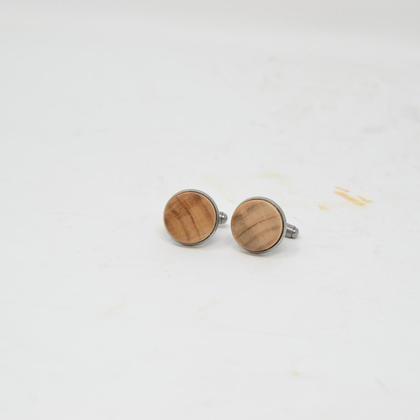 Holz Manschettenknöpfe Weide handmade Geschenk made in austria