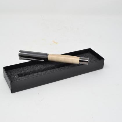 Holz Füllfeder Füller Hainbuche gun metal Unikat Geschenk handmade Schreibgerät