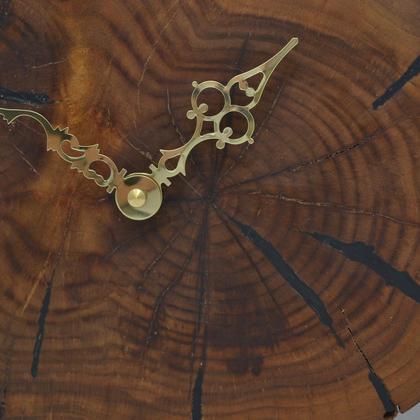 Holz Wanduhr Essigbaum 26x22 Baumscheibenuhr Holzuhr Geschenk handmade - Image 2