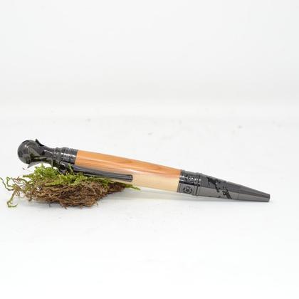 Holz Kugelschreiber Drehkugelschreiber Eibe Fußball Unikat handmade