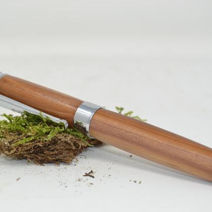 Holz Rollerpen Tintenroller Kugelschreiber Zwetschke Geschenk Unikat handmade - Image 2