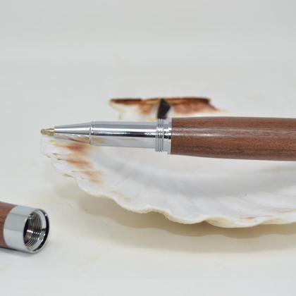 Holz Rollerpen Tintenroller Schraubkappe Holz Schwarznuss Handarbeit Geschenk - Image 2