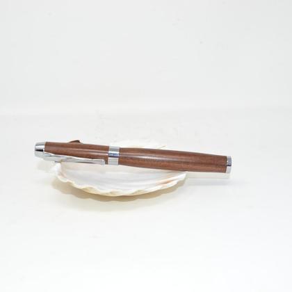 Holz Rollerpen Tintenroller Schraubkappe Holz Schwarznuss Handarbeit Geschenk - Image 3