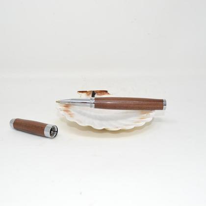 Holz Rollerpen Tintenroller Schraubkappe Holz Schwarznuss Handarbeit Geschenk