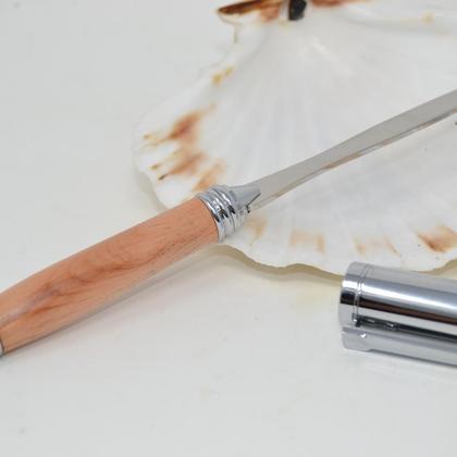 Holz Füllfeder Brieföffner Set Zirbe Holz Geschenk Unikat handmade Geschenkset - Image 3