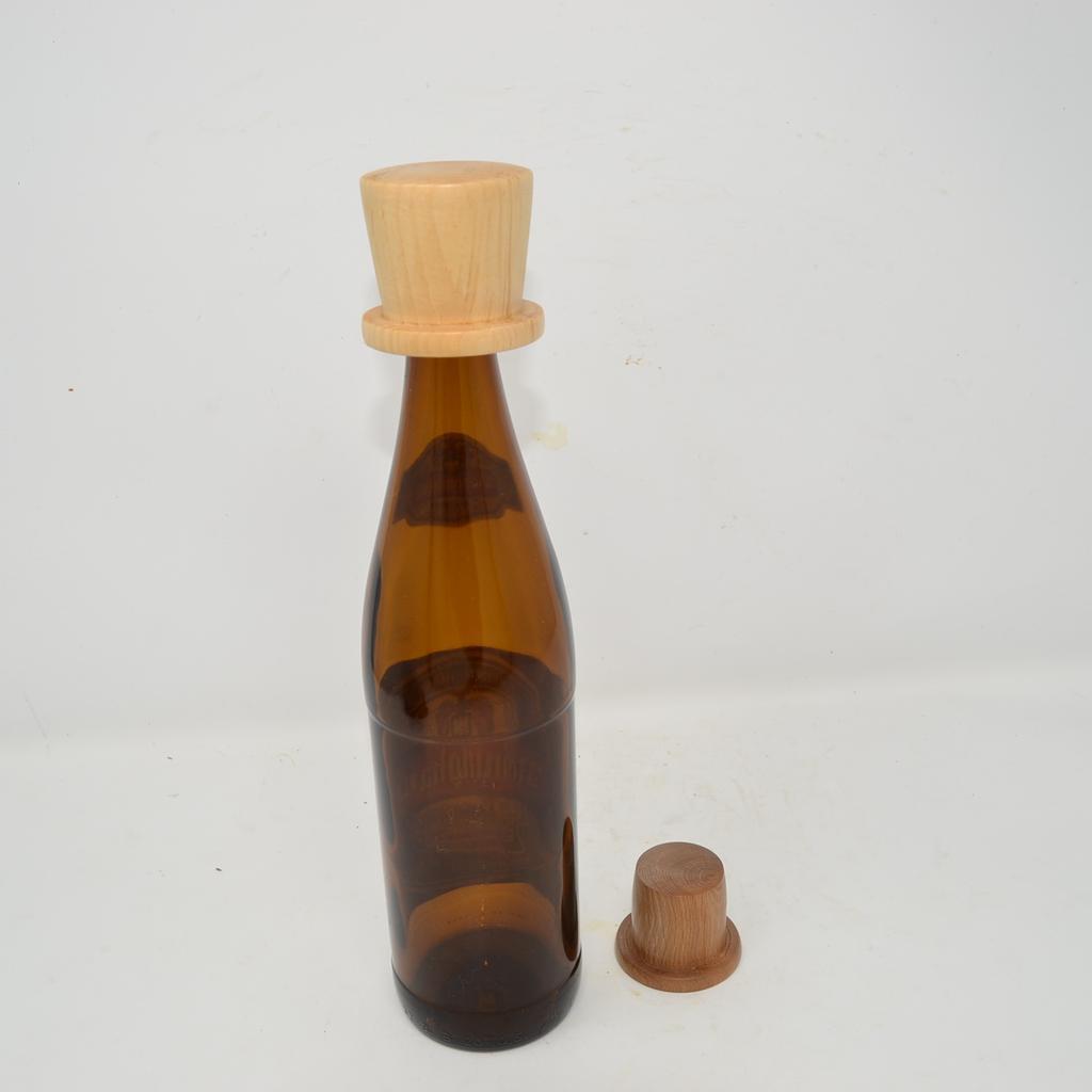 Holz Bierflaschenverschluss Bierhuterl Wespenabwehr handmade Vatertag