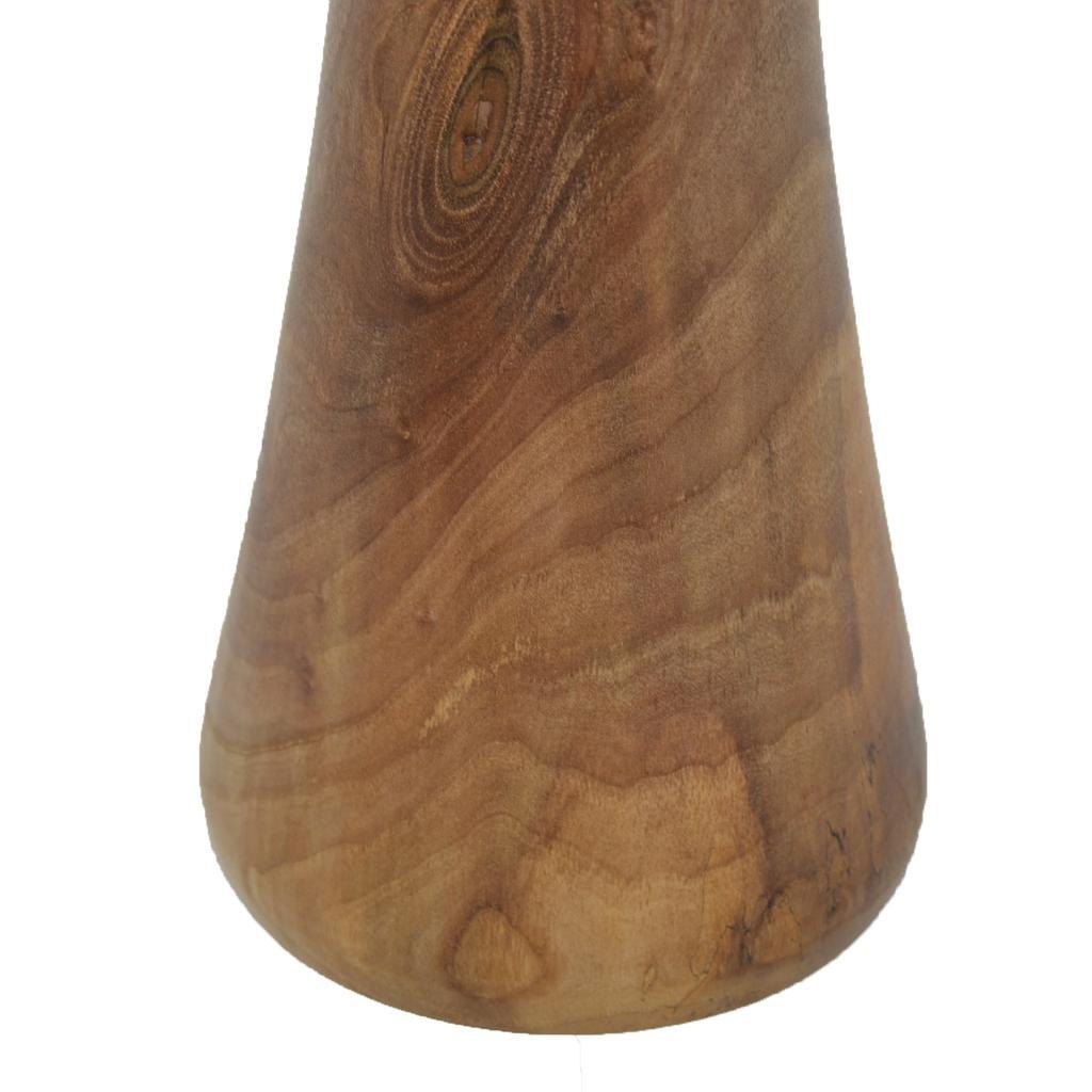 Holzvase Vase 18,5 cm Walnuss Blumenvase Vase Holzdekoration Geschenk - Image 4