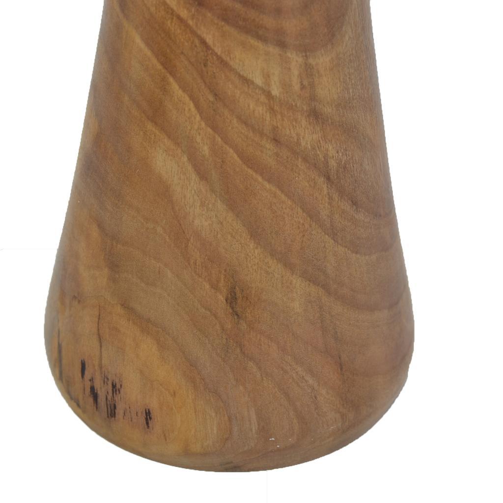 Holzvase Vase 18,5 cm Walnuss Blumenvase Vase Holzdekoration Geschenk - Image 3