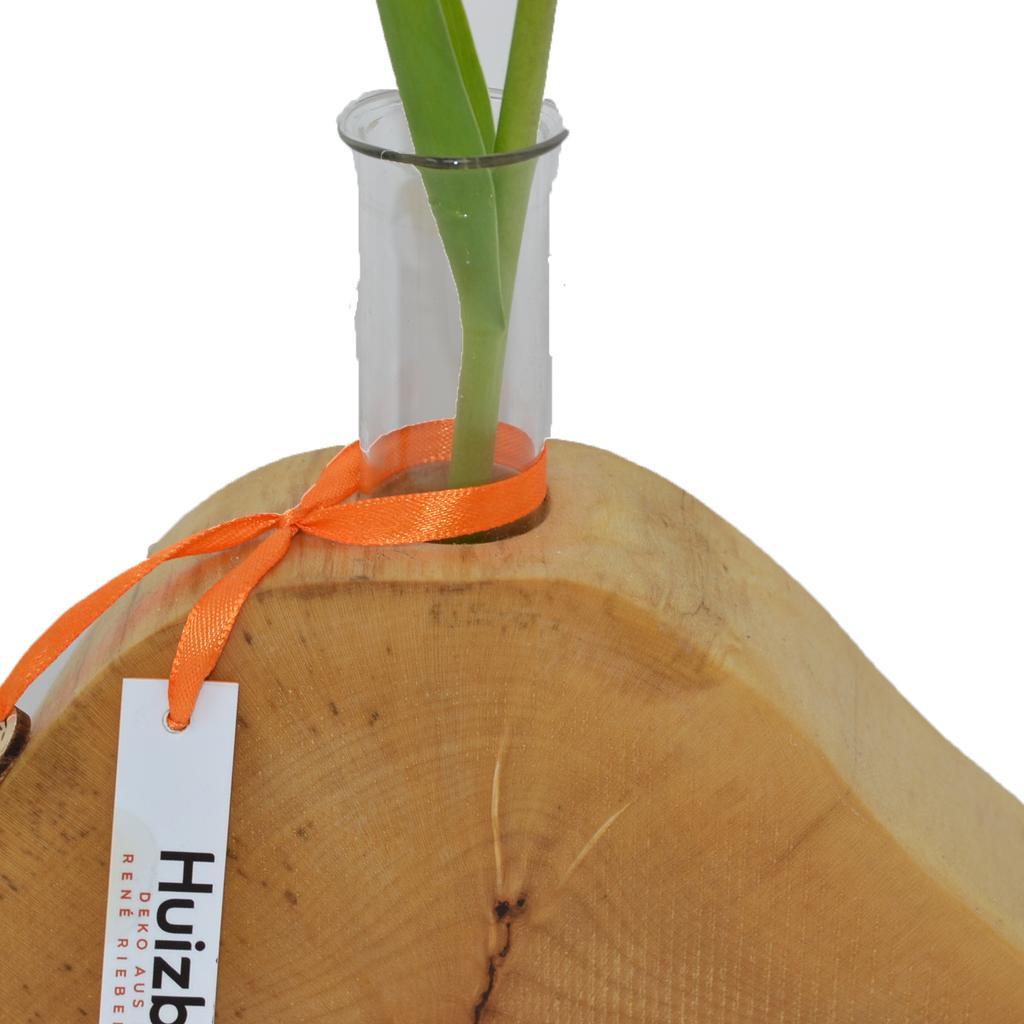 Holzvase Vase 27x13,5 cm Ahorn Blumenvase Vase Holzdekoration Holzdeko Geschenk - Image 3