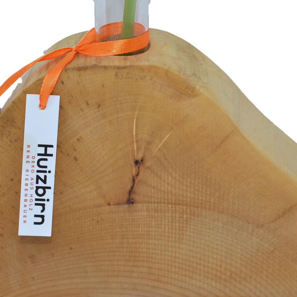 Holzvase Vase 27x13,5 cm Ahorn Blumenvase Vase Holzdekoration Holzdeko Geschenk - Image 2