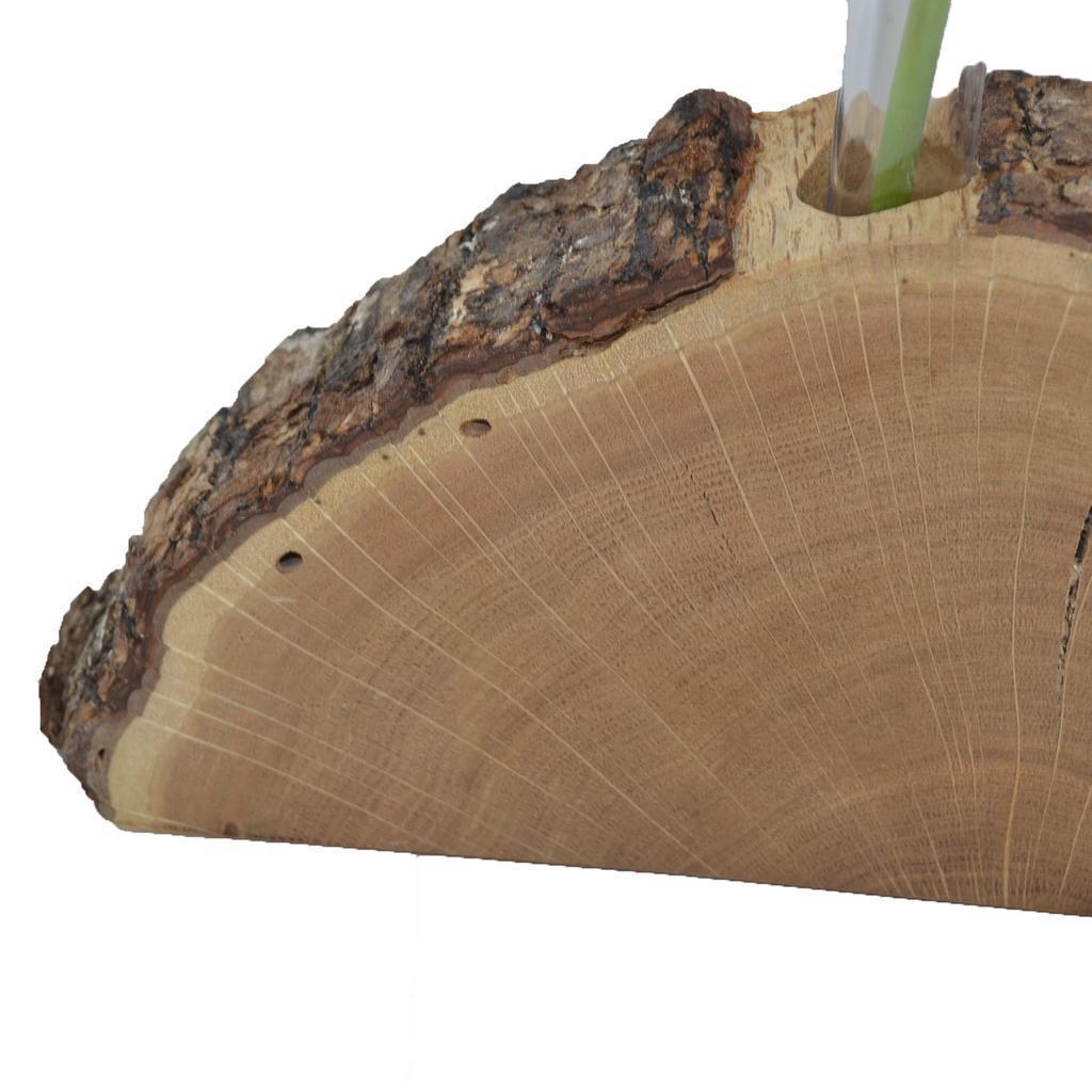 Holzvase Vase 25x11 cm Edelkastanie Blumenvase Vase Holzdekoration Geschenk - Image 3