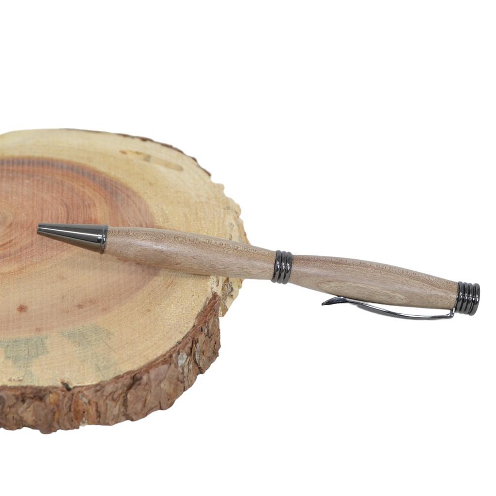 Holz Kugelschreiber Drehkugelschreiber Walnuss Unikat handmade Geschenk - Image 3