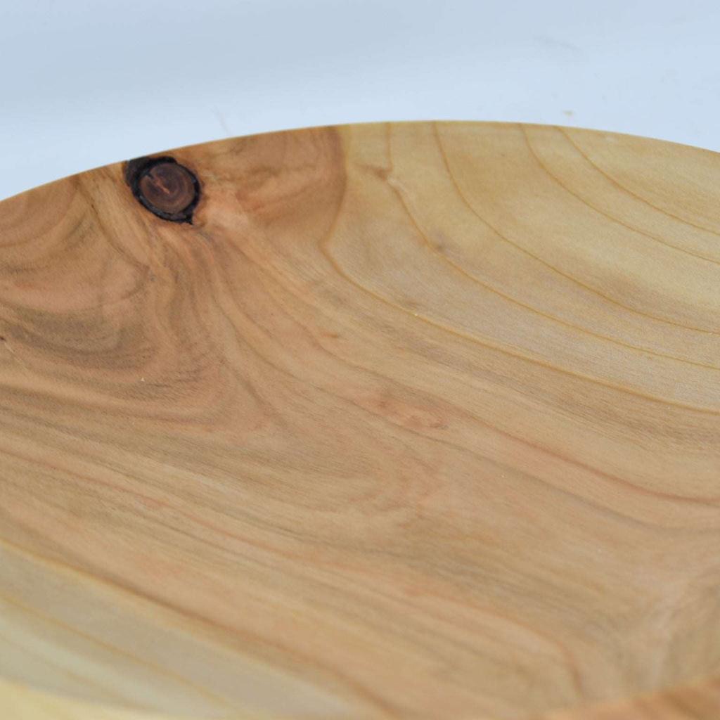 Holzschale ∅ 24 cm Holzschüssel Obstschale Wildkirsche Handarbeit Unikat - Image 3