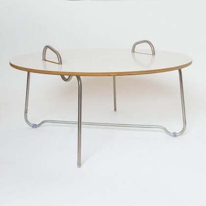 Wellenreiter Couchtisch Edelstahl