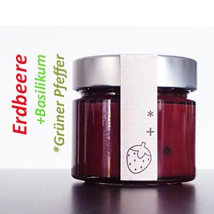 Erdbeere Basilikum grüner Pfeffer