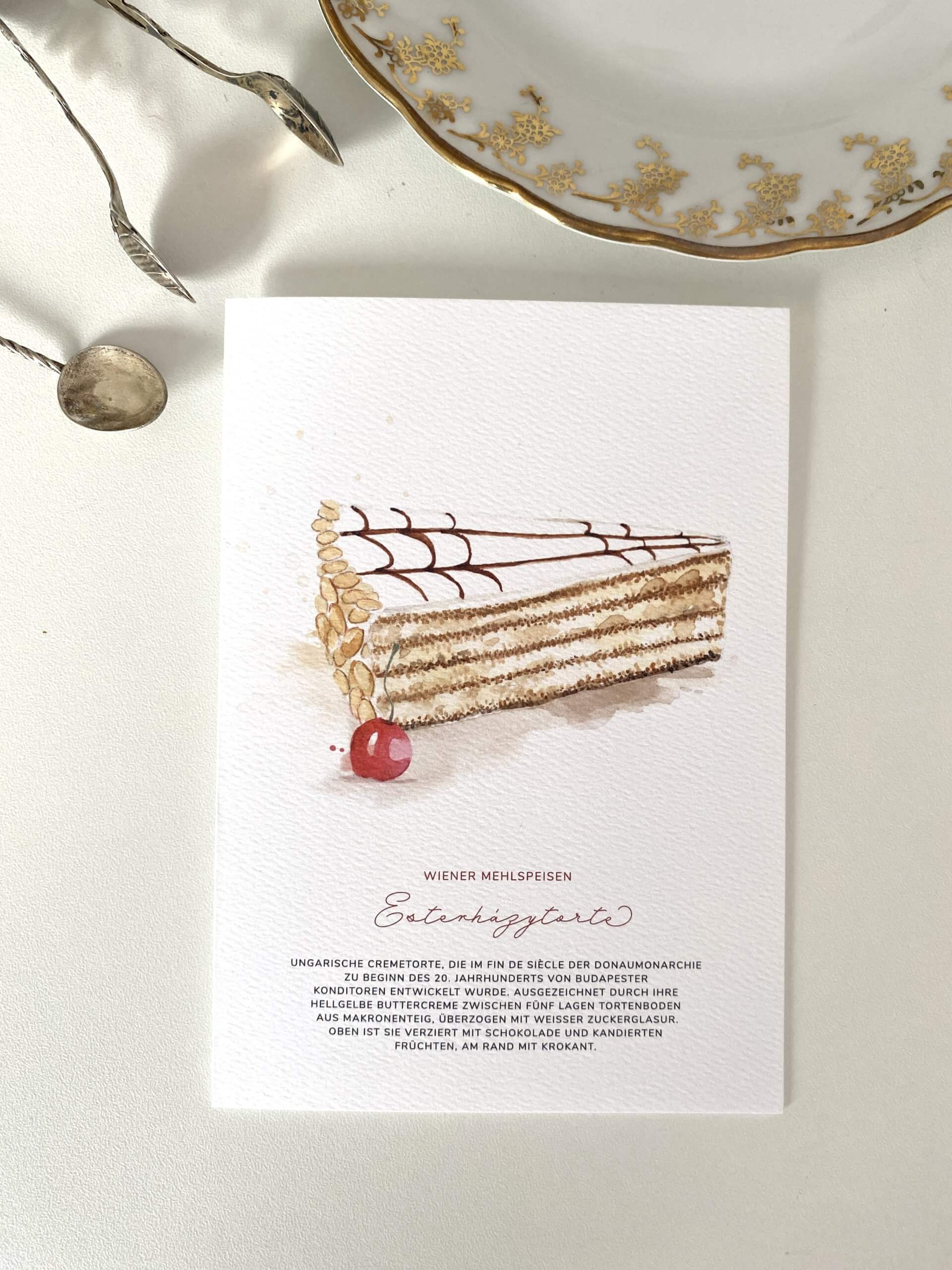 Grußkarte Eszerhazytorte