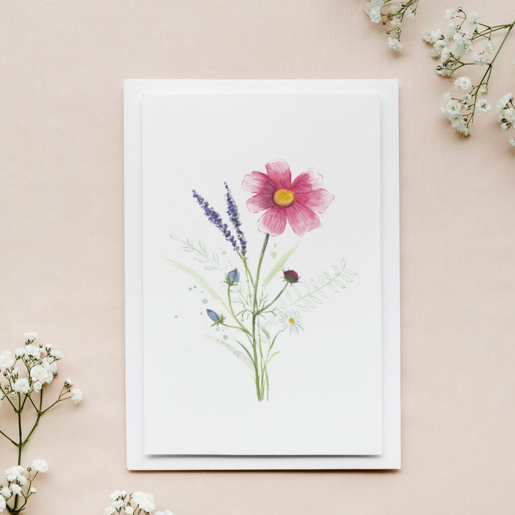 Grußkarte Blumenstrauß