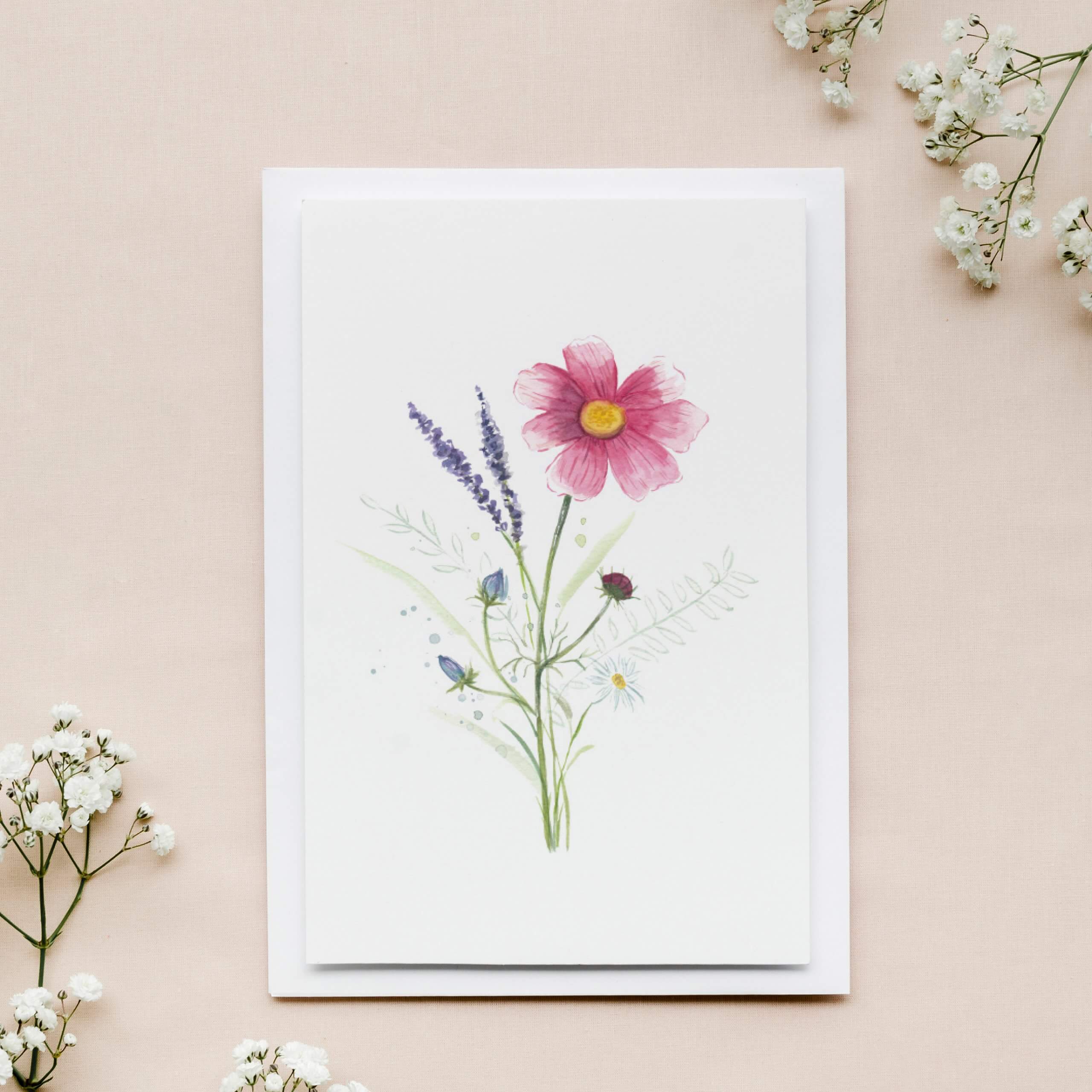 Grußkarte Blumenstrauß