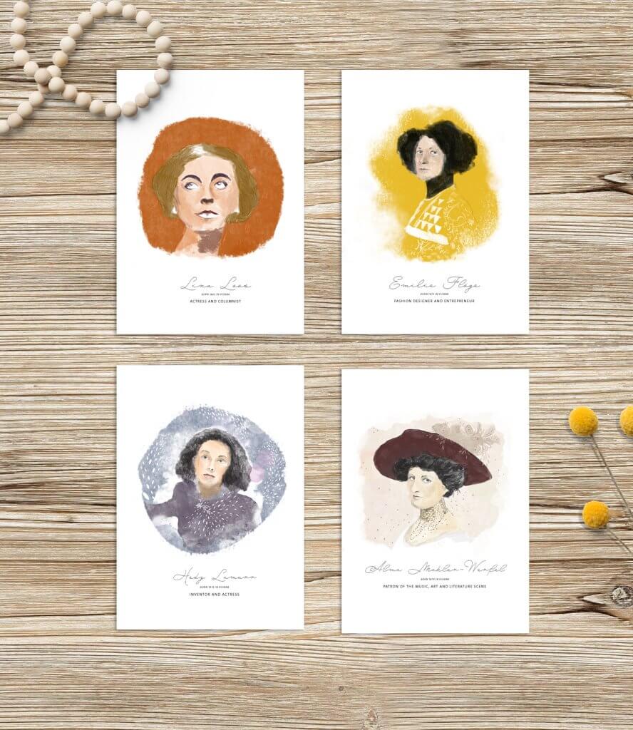 Karten Wiener Frauen