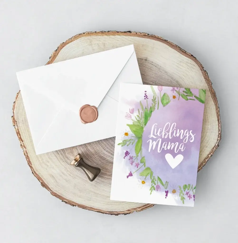 Grußkarte „Lieblingsmama"