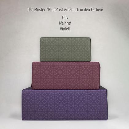 gefaltet Geschenkpapier Blüte Oliv - Image 4