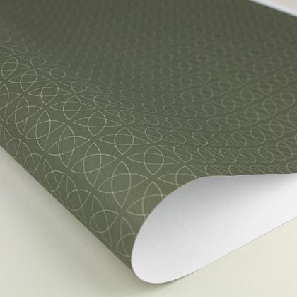 gefaltet Geschenkpapier Blüte Oliv - Image 2