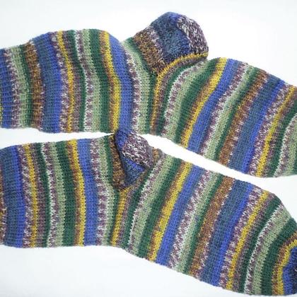 Handgestrickte Socken