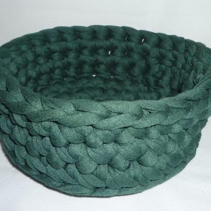 Aufbewahrungskörbchen klein- dunkelgrün