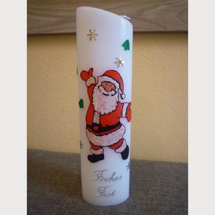 Kerze Weihnachtsmann